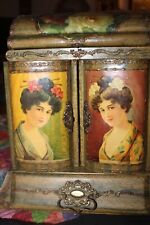 RARE Victorian Celluloid Vanity/Hygiene Case for Little Girl, with Toothbrush picture