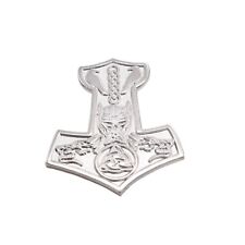 Thor Hammer Lapel Pin Badge/Brooch Nordic Norse Viking Goth Metal BNWT/NEW Gift picture