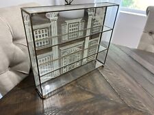 Vtg Franklin Mint Gone With The Wind Miniatures Tara Glass Display Curio Shelf picture