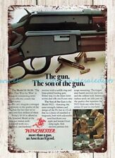 1977 Winchester hunting Firearm gun rifle metal tin sign cottage home decor picture