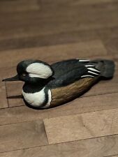 Rare hand carved and painted Hooded Merganser picture