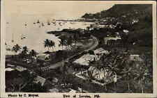 Levuka Fiji Birdseye View c1910s-30s Real Photo Postcard picture