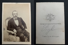 Adolf Ost, Vienna, Sigl vintage albums print, CDV. 6.5 Albumin Print picture
