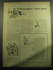 1958 Successful Farming Magazine Ad - NAM members - move over picture