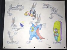 LOONEY TUNES Animation Cel art Chuck Jones Cartoons VIRGIL ROSS MODEL SHEET  X3 picture