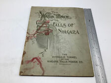original 1890 The Water Tower of the FALLS of NIAGARA w Maps Plans 48pgs SCARCE picture