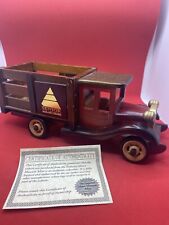 Vintage Hand Crafted Wooden Model Truck ~ Advertising for Senior Tax Advisors picture
