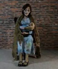 Halloween Animatronic Lifesize Rocking Moldy Mommy Creepy Prop Seasonal Visions picture