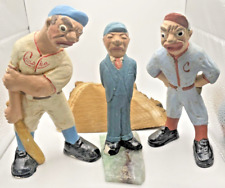 Antique 1941 Lafayette Rittgers Chalkware Set of 3  Baseball Figures--991.24 picture