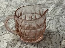 Vintage Jeannette Windsor Pink Depression Glass Creamer 1930s 1940s picture