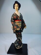  Vintage Nishi Geisha Standing 17” Doll Kimono Figurine Japan picture