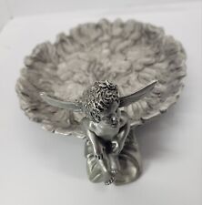 Rare Rawcliffe 1994 Pewter Angel  3 footed dish picture