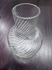 vintage Vase hand blown Twisted glass vase Delicate Beautiful 1960’s Mid Century picture