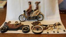 3 Vintage Homco 1975 Plaques Model A Bicycle Built for 2 and Horse and Buggy picture