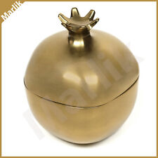 Ikea AROMATISK Pomegranate Decorative Container with Lid, Gold 3 1/2