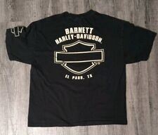 Harley Davidson T Shirt Men's XL Black Barnett-Harley Davidson El Paso Tx picture