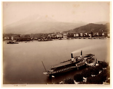 Switzerland, Luzern, panorama, photo. Giorgio Sommer Vintage Print, Albumin Print picture
