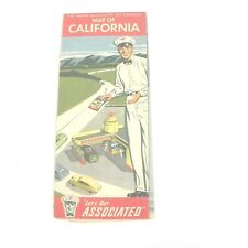 VINTAGE 1930S ASSOCIATED OIL COMPANY MAP OF CALIFORNIA TOURING GUIDE GAS OIL  picture