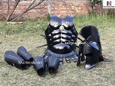 300 Spartan Muscle Armor & 300 Helmet with Leather Leg or Arm Guard- Custom Size picture