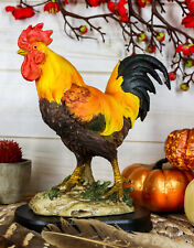 Ebros Proud Country Chicken Rooster Statue with Base 7.5