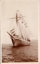 Schooner 'Mabel Brown' Ship Sailing Launched in British Columbia RP Postcard H58 picture