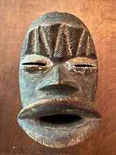 African Antique Dan Hardwood Mask, West Africa Hand Carved LOOK picture