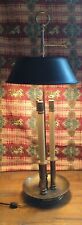 Vintage 1972 Chapman Patinated Metal Bouillotte Table Lamp With Tole Shade picture
