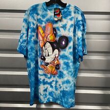 Vintage Disney Mickey Unlimited T-Shirt Mens XL Minnie Mouse Aqua Blue Tie Dye picture