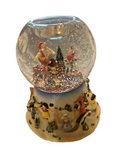 Partylite VNtg Santa At His Shop 2004 Tealight Music & Motion Snow Globe retired picture
