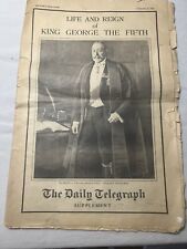 Vintage Daily Telegraph Pictorial Supplement Newspaper Jan 21 1936 King George picture