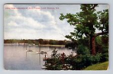 Lake Geneva WI-Wisconsin, Grounds Of Otto Young, Antique, Vintage Postcard picture
