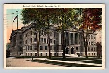 Syracuse NY-New York, Central High School, c1924 Vintage Souvenir Postcard picture