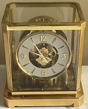 Vintage Jaeger LeCoultre Caliber 528-6 ATMOS 15 Jewel Mantel Clock Brass Swiss picture