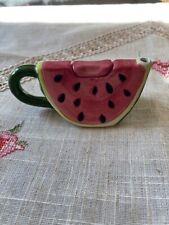 Small Ceramic Watermelon Shaped Teapot picture
