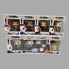Set of 8 Funko Pop Television Addams Family Including Gomez & Morticia B&W Excl picture