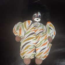 Vintage 1980s Q-Tee Clown Sand Doll Hand Painted and Handmade picture