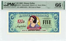 2002 $5 Disney Dollar Snow White PMG 66 EPQ (DIS78) picture