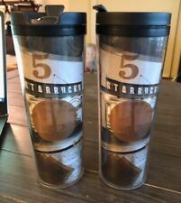 STARBUCKS COFFEE Set of~2 Insulated 16 oz Flip Lid TRAVEL TUMBLER Storefront picture