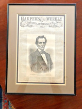 Abe Lincoln's First Cover Harper's Weekly May 26, 1860 Original picture