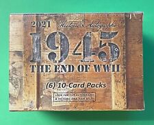 2021 HISTORIC AUTOGRAPHS 1945 THE END OF THE WAR WW2 SEALED BLASTER BOX 6 PACKS picture