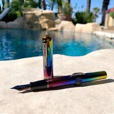 Conklin Mark Twain Crescent Filler Fountain Pen in Rainbow - Broad Point NEW picture