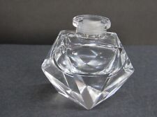 Vintage Perfume Bottle Hand Cut Crystal?  Clear  Vanity Art Deco 2