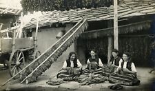 Bulgaria - Women Stringing Tobacco - Perushtitsa, Bulgaria - RPPC - early 1900s picture