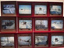 35mm Kodachrome Glass Slides 1943 Ice Storm Livingston Co NY Power Line Repair picture