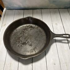 Large Wagner Ware #10 Cast Iron Skillet Frying 11 3/4