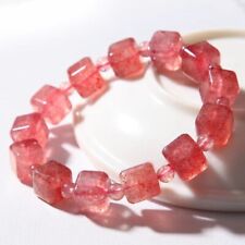 Beautiful Jewelry Natural Strawberry Quartz Crystal Beads Bracelet 10mm AAA picture
