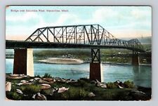 Wenatchee WA-Washington, Bridge Over Columbia River, Vintage Postcard picture