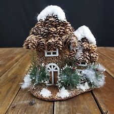 Vintage Pinecone Christmas Cabin Cottage Elegant Holiday Decor picture