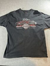 Vintage Harley Davidson Motorcycles Shirt XL Made In USA 100 Years Commemorative picture