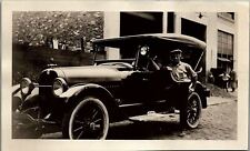 c1920 WINTON 6-CYL TOURING FACTORY/DEALERSHIP MECHANIC REAL PHOTOGRAPH 34-42 picture